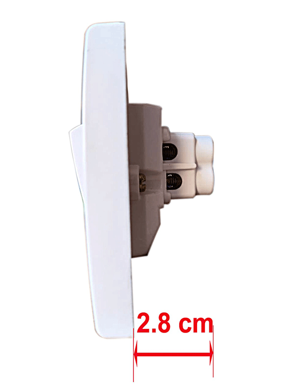 ANCHOR Penta, Capton 1Way Switch, 20A, 240V, White, 39991 (Pack of 2)