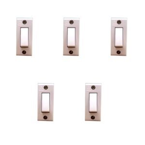 ANCHOR PENTA, 1Way Switch, Deluxe, 6A, 240V, White, 38058 (Pack of 5)