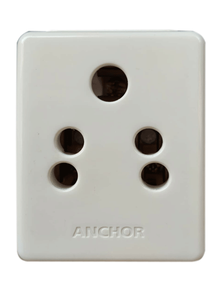 ANCHOR PENTA, 3 Pin Multi Plug, Deluxe, 6A, 240V, White, 3155 (Pack of 2)